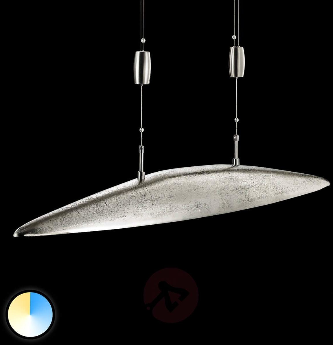 Fischer&Honsel HONSEL Lampa wisząca LED Shine, regulowana barwa światła