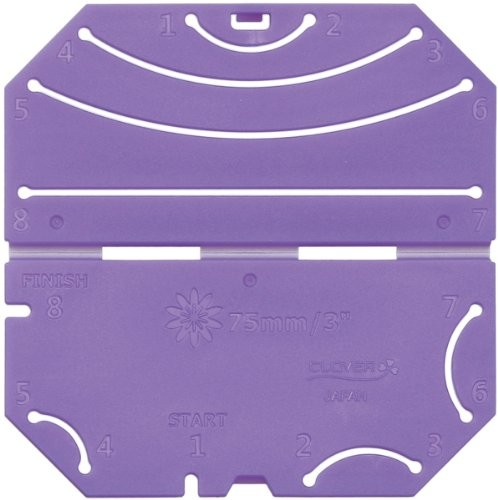 CLOVER Mid (h58,4,10) kanzashi kwiaty szablon gekraeuselte kwiat, duża