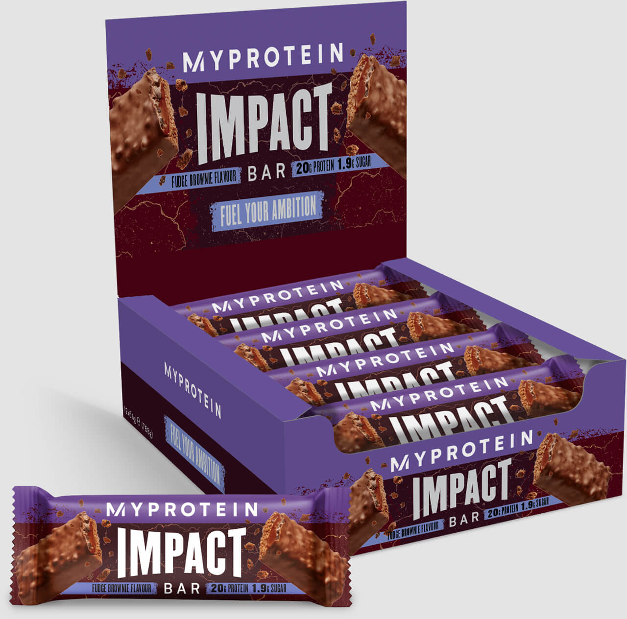 Myprotein Baton Impact Protein Bar - 12Batony - Brownie
