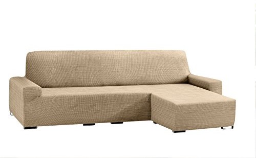 Eysa eysa aquiles elastyczna narzuta na sofę szezlong krótki rękaw po prawej stronie, czołowego, kolor 01, bawełna poliester, przed spojrzeniami beżowa, 43 x 37 x 14 cm FC037081D