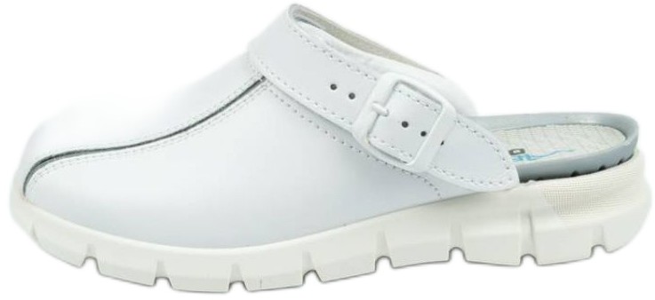 Inna marka Klapki chodaki buty medyczne Abeba W 57310 białe