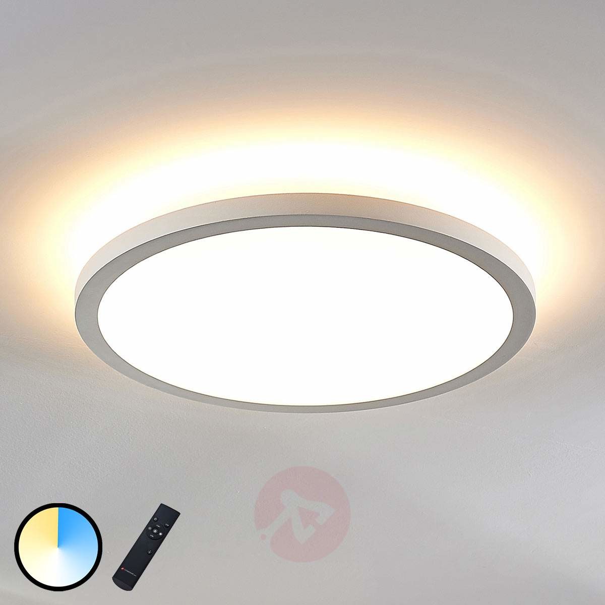 Lampenwelt com Panel LED Brenda CCT z pilotem 40 cm