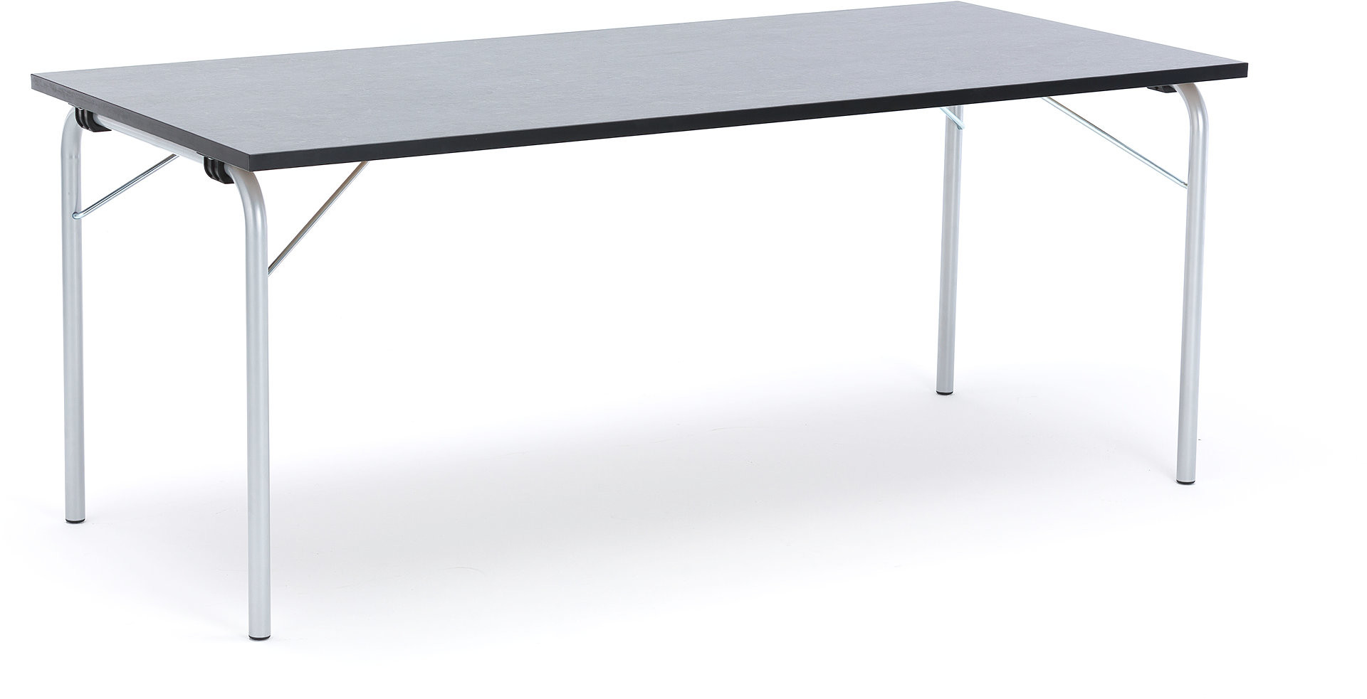 AJ Produkty Foldable table Nicke 1800x800 Forbo marmoleum decibel Vulcanic ash 387