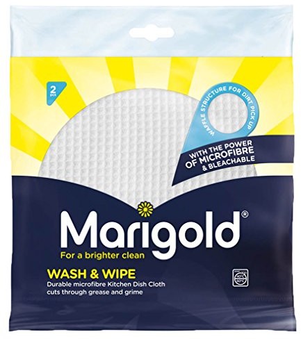 Marigold Ringel kwiaty Wash i kuchni zetrzeć, białe, 12 sztuk ścierek 2 150447