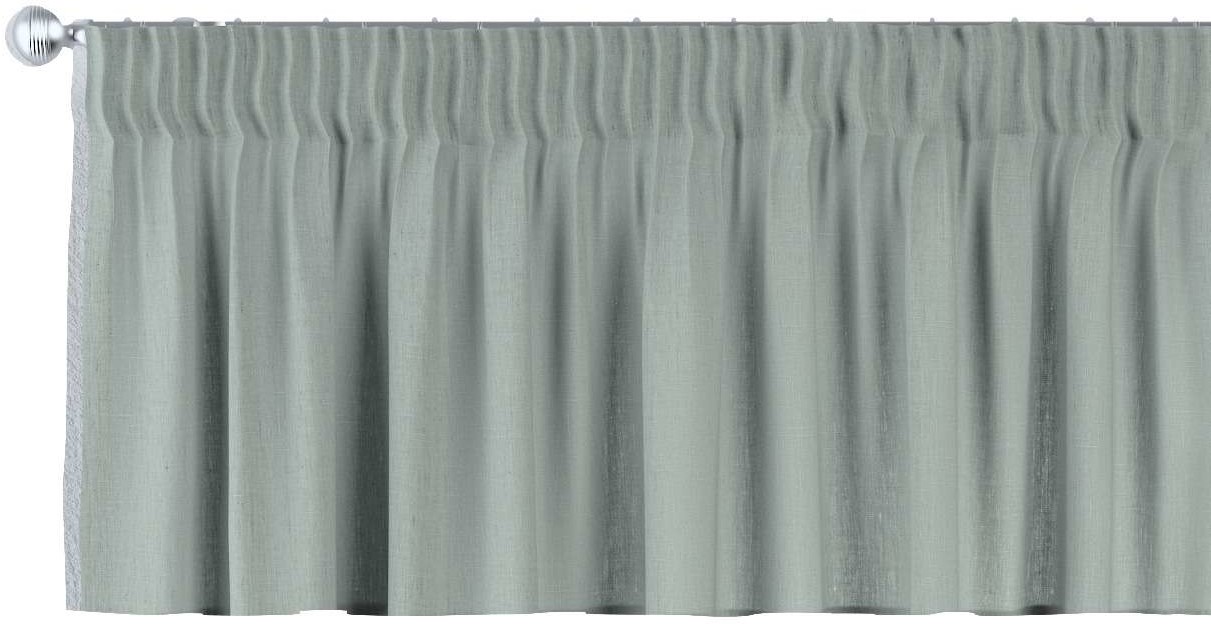 Dekoria pl pl Lambrekin na taśmie marszczącej jasny szary 390 × 40 cm Linen 397-159-10