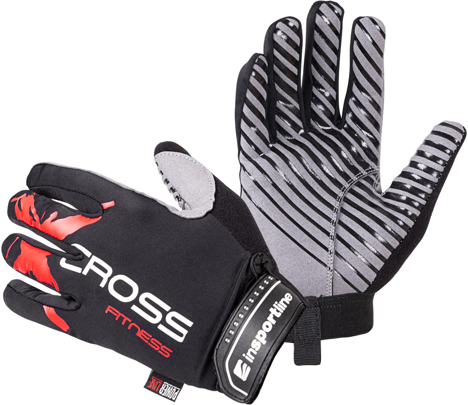 INSPORTLINE Rękawice fitness Freso, Czarno-czerwony, 3XL 21451-3XL
