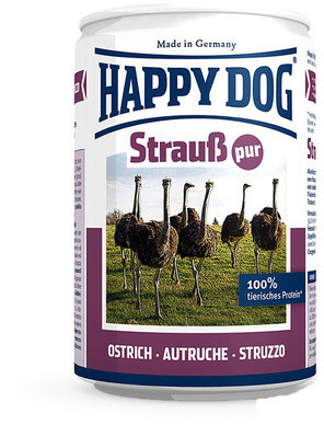 Happy Dog Puszka Dla Psa Struś 400g