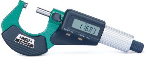 Insize Mikrometr cyfrowy 0 25 CERT 3109-25A 3109-25A