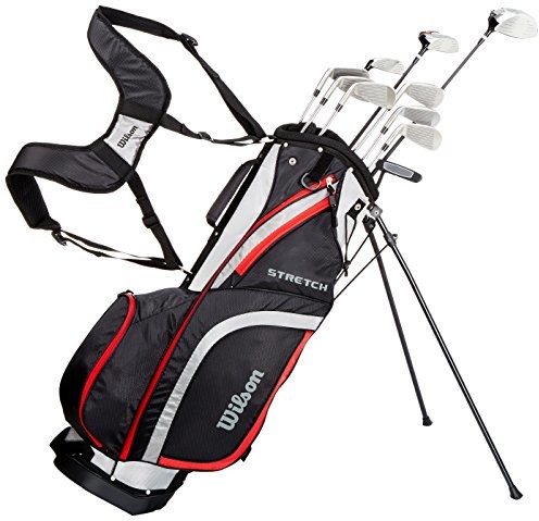 Wilson Stretch XL Męska torba z zamkiem golfowych, czarny 0887768590673