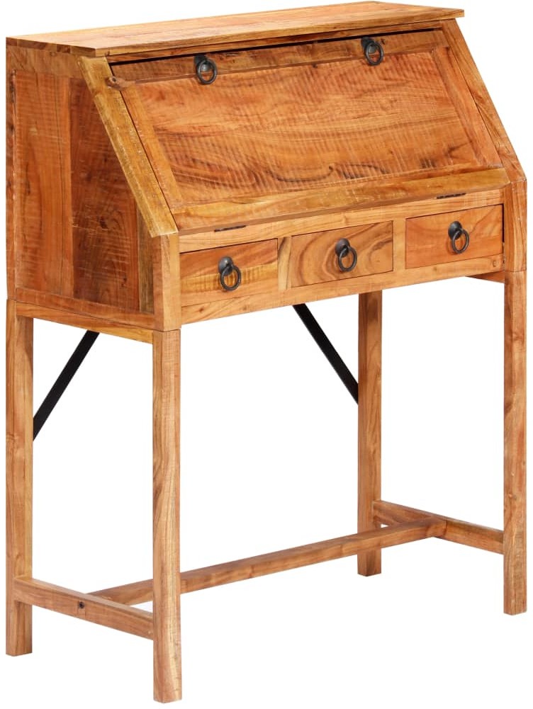 vidaXL vidaXL Biurko, 90x40x107 cm, lite drewno akacjowe