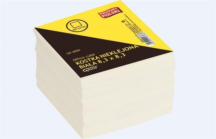 Grand GRAM Kostka biała nieklejona 8,3x8,3 400 kartek