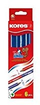 Kores nauczyciel Twin Jumbo, niebieski czerwony pastel, 3eckig bb94851 BB94851
