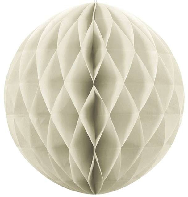 Kula bibułowa, kremowa jasna, 10 cm KB10-079J