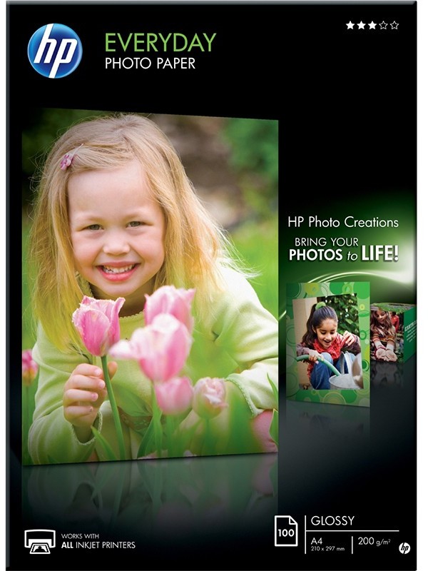 HP Papier Everyday Glossy A4 100ark 200g/m2