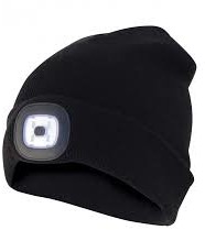 Velamp Czapka z latarką Velamp CAP03 z oświetleniem czołowym wyposażona w 4 diody LED zapewnia światło do 20 metrów idealnie się sprawdzi w zajęciach na świeżym powietrzu CAP03