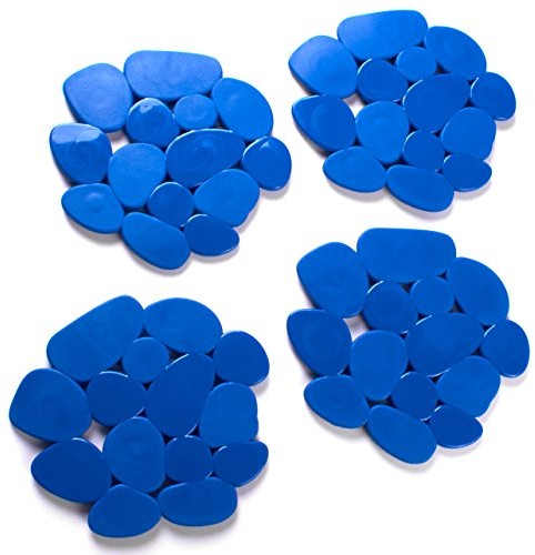 MSV TP-Link antypoślizgowa mata kąpielowa, 4 sztuki  granatowy 141214