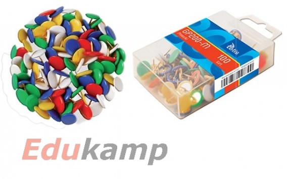 Tetis Pinezki TETIS GP200 kolor mix 100szt. AA960TET