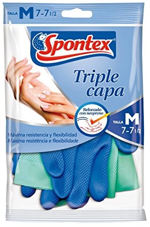 Spontex spontex  trzy warstwowych  rękawiczki, rozmiar M  1 zestaw 278057