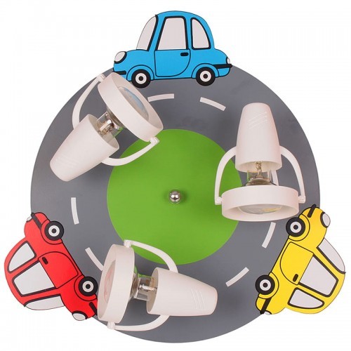 Hellux Samochodziki 3xE14 Lampa sufitowa dziecięca 524.34.08 524.34.08