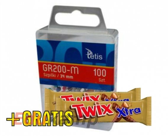 Tetis Szpilki 34mm kolor mix 100szt, a12 AA009TET