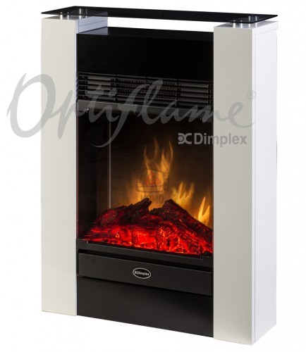 Dimplex Kominek elektryczny z obudową Optiflame GISELLA Biały połysk 6973