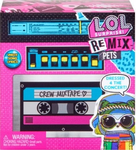 MGA Entertainment LO Surprise Remix Pets zwierzątko z fryzurką i ubrankiem 567080/567073 567073E7C-567080