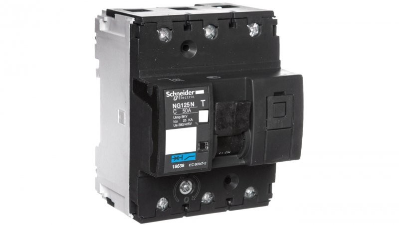 Schneider Electric Wyłącznik nadprądowy 3P C 50A AC NG125N 18638 18638