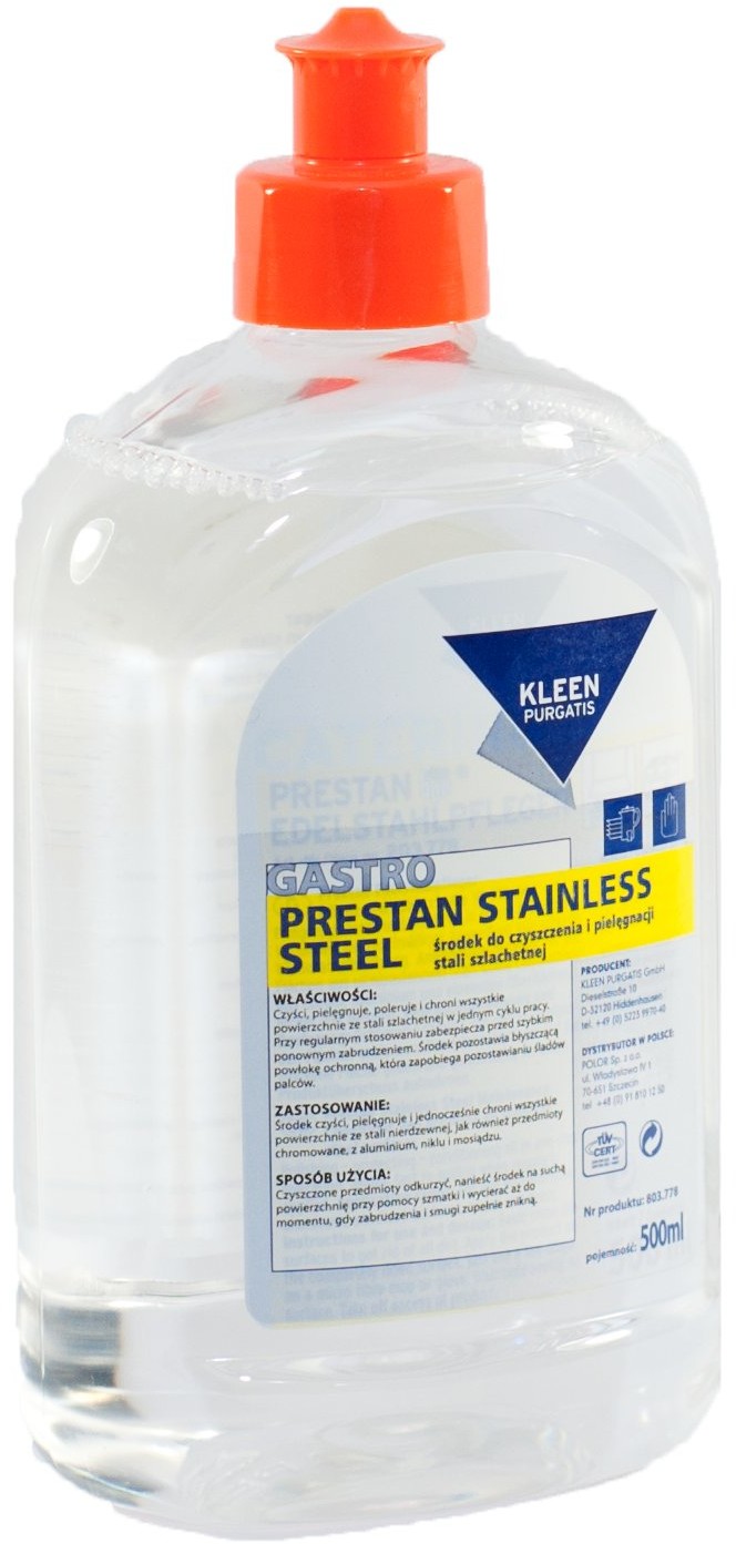 Kleen Purgatis PURGATIS PRESTAN Stainless Steel 0,5l. mycie i zabezpieczanie stali nierdzewnej PRESTAN STAINLESS STEEL