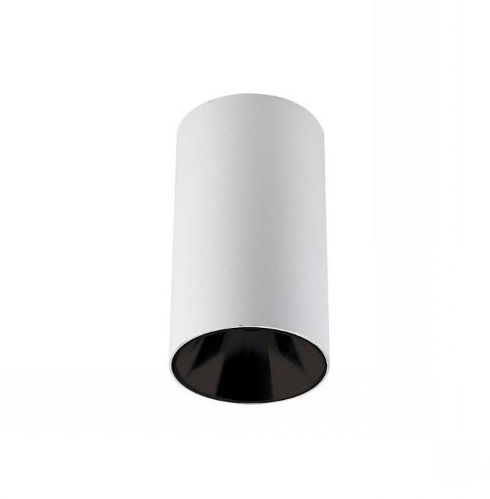 v-tac Oprawa Sufitowa V-TAC GU10 Okrągła Natynkowa Tuba Biały+Czarny 80x140mm VT-882