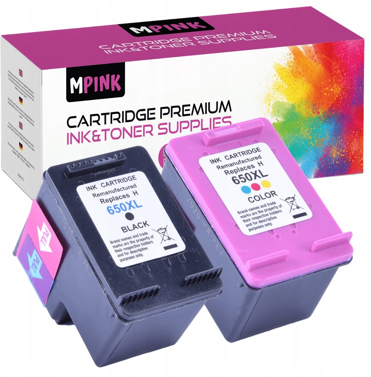 2 Tusze do Hp 650XL 1515 2515 2645 3515 3545 4515