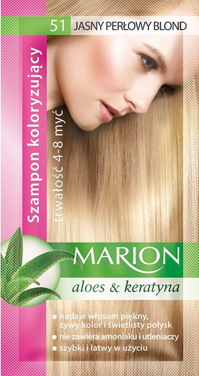 Marion szampon koloryzujący 4-8 myć nr 51 Jasny Perłowy Blond 40ml 50969
