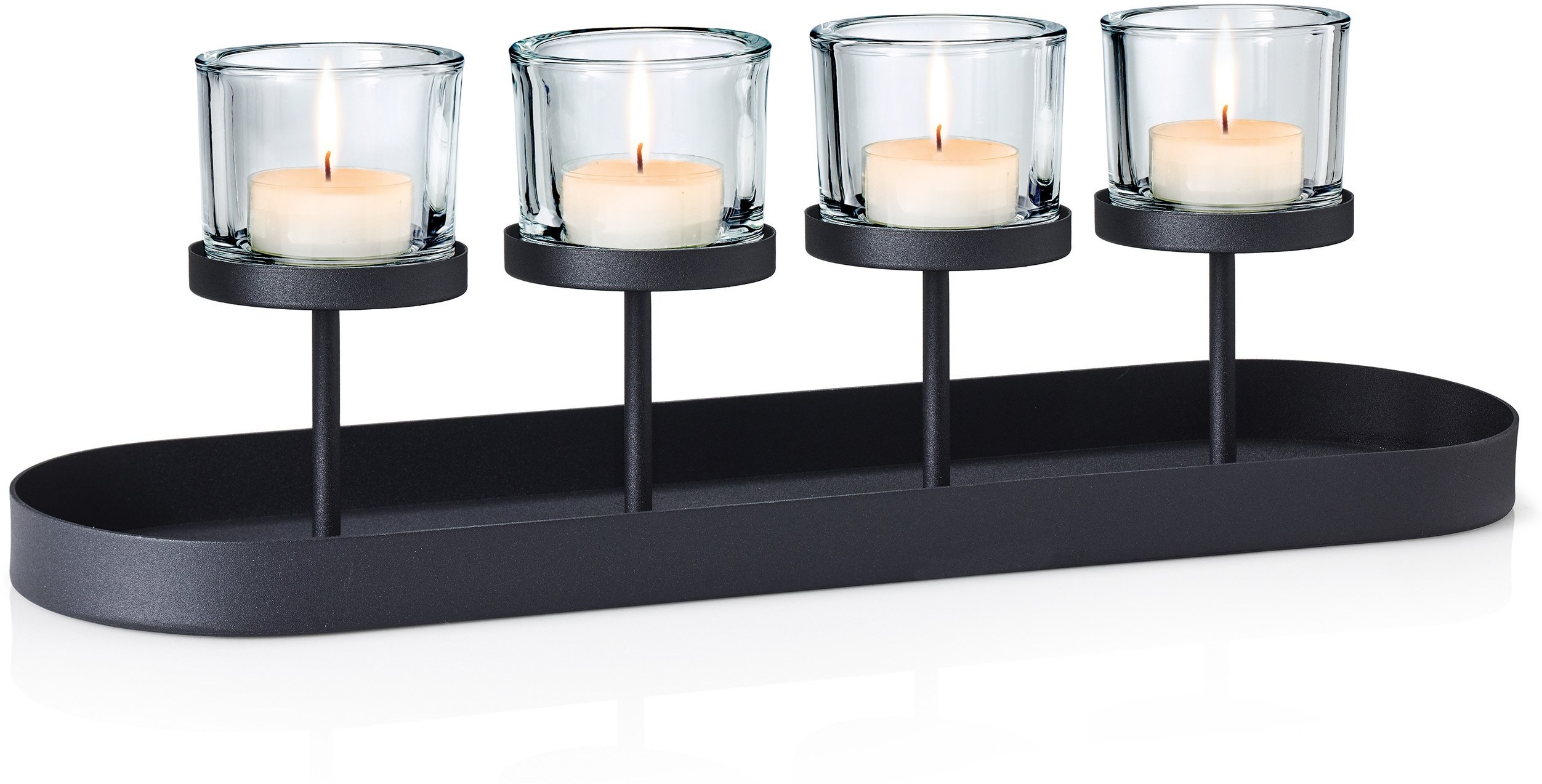 Blomus Świecznik poczwórny Nero z podstawą 56 cm 65557
