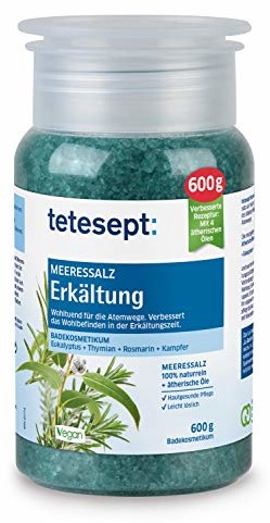 Tetesept sól morska przeziębienie, czteropak (4 x 600 g)