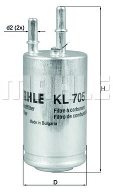 KNECHT Filtr paliwa KL 704