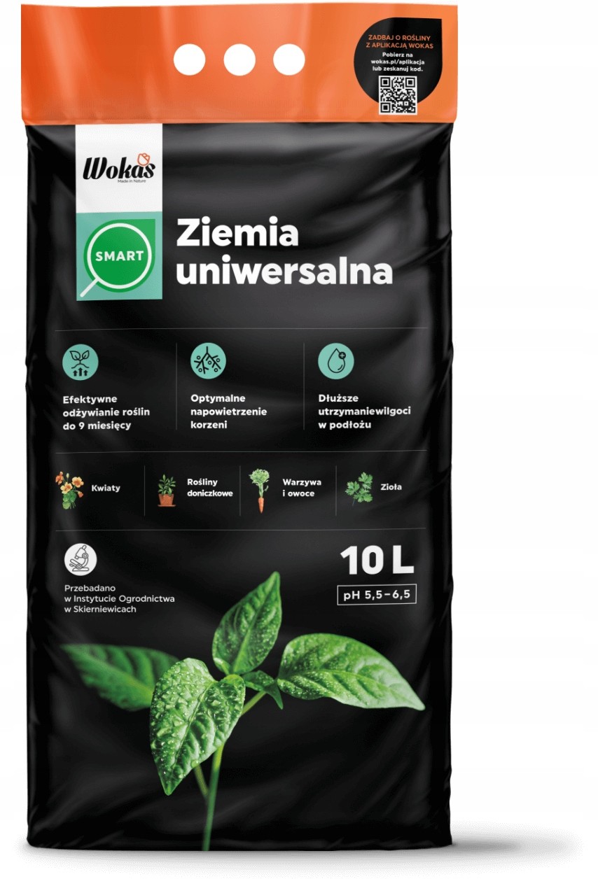 Ziemia Podłoże Uniwersalna 10l Wokas Smart