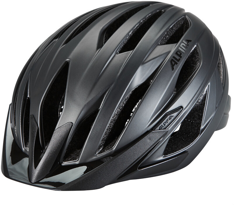Alpina Haga LED Kask, black matt 51-56cm 2021 Kaski MTB 9747130