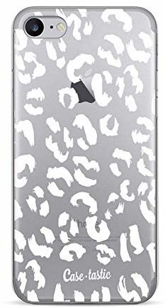 Casetastic Etui na telefon Apple iPhone 7/8, cienkie etui z tworzywa TPU. Amortyzujące uderzenia i odporne na zarysowania etui do Apple iPhone 7/8 - Leopard Print White - CASETASTIC 72305