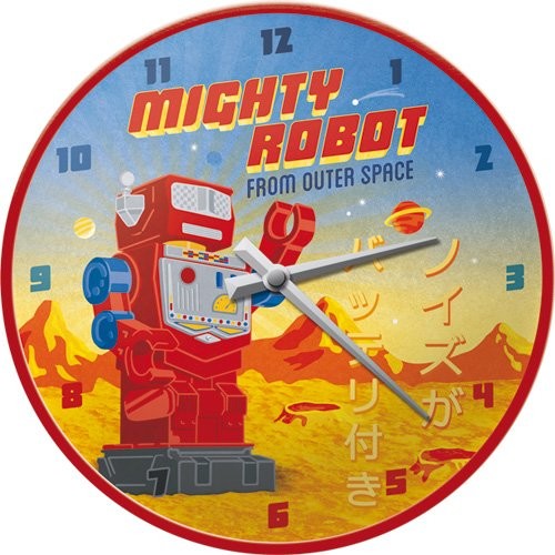 Nostalgic-Art Nostalgic-Art 51073 retro Wave Mighty robot, zegar ścienny, 31 cm 51073