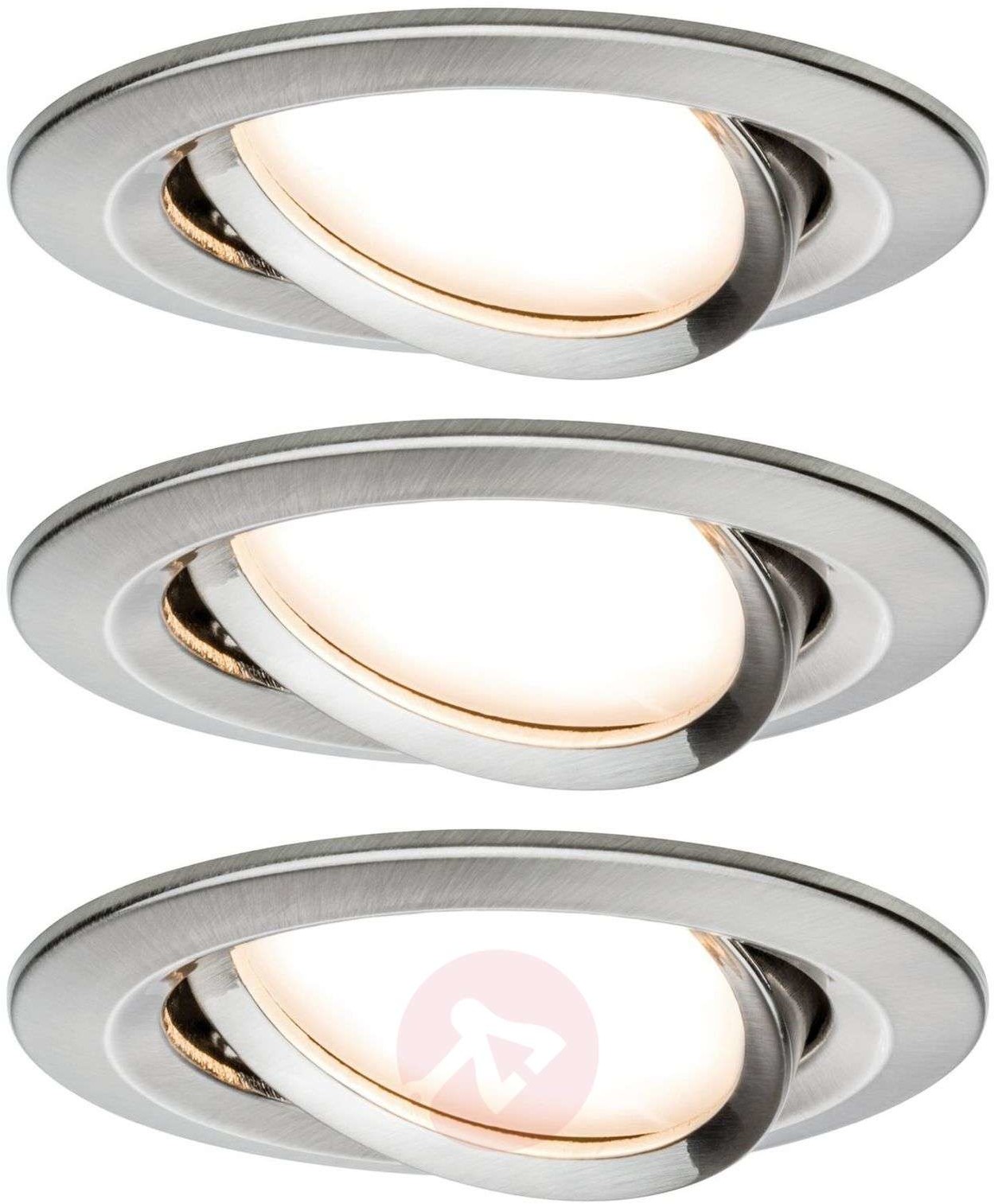 Paulmann Nova spot wpuszczany LED, 3 szt., żelazo