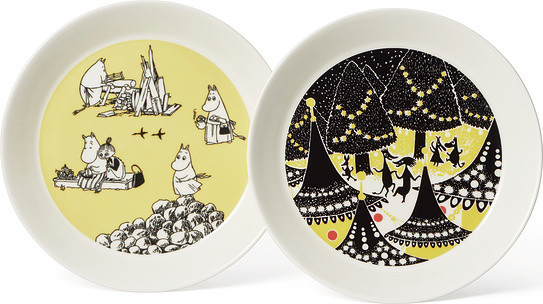 Arabia Finland Talerze Finland Muminki Yellow & Hurray 19 cm 2 szt. 1028337