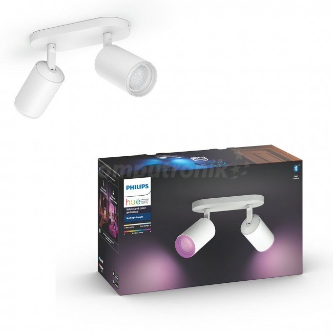 Philips Hue lampa sufitowa Fugato plate/spiral biały 2x5.7W