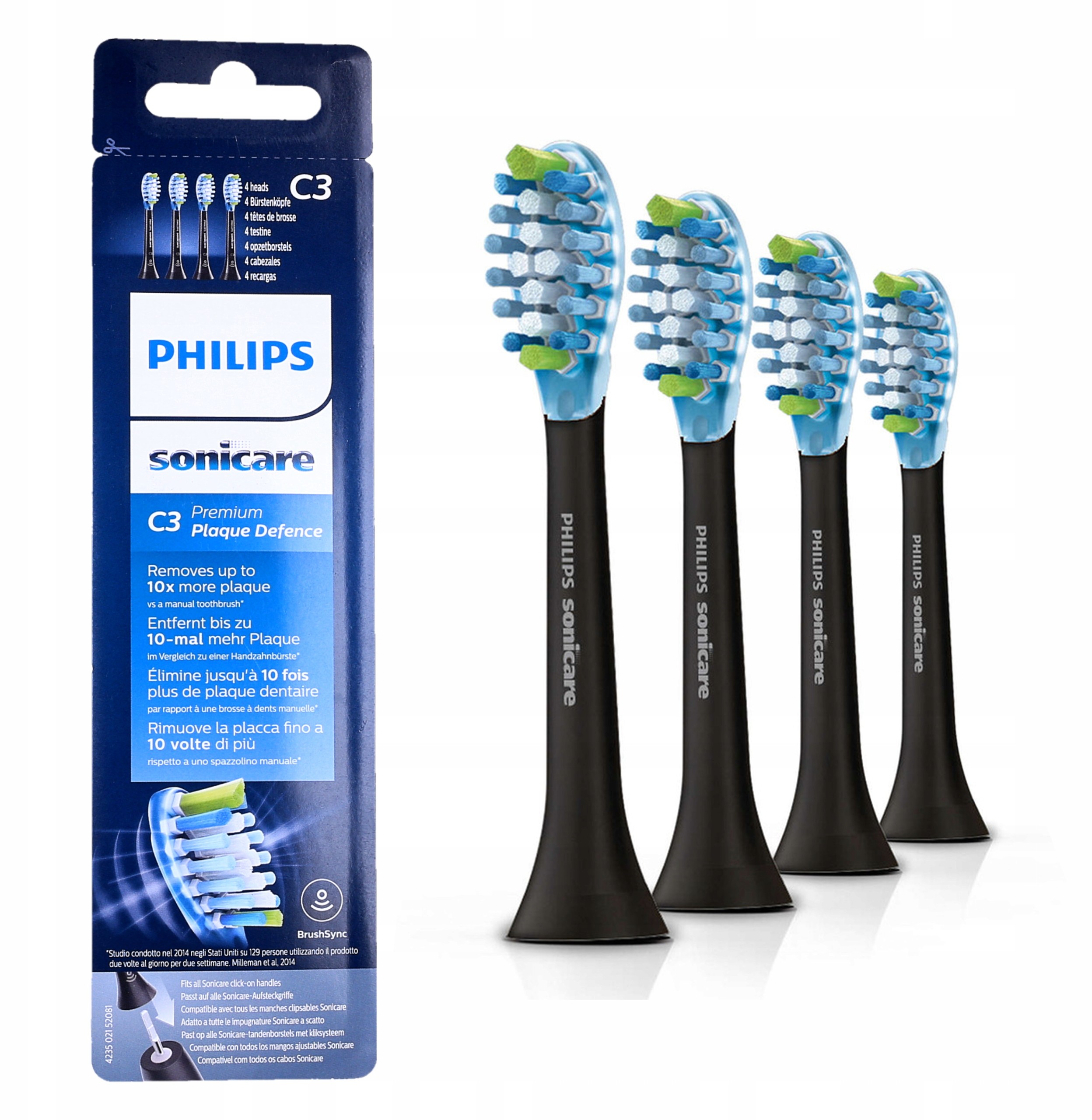 4x Końcówki Sonicare C3 Premium Plaque Defence