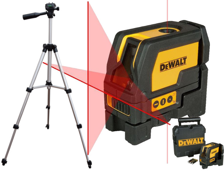 DeWalt DW0822 Poziomica Laserowa Punktowa + Statyw