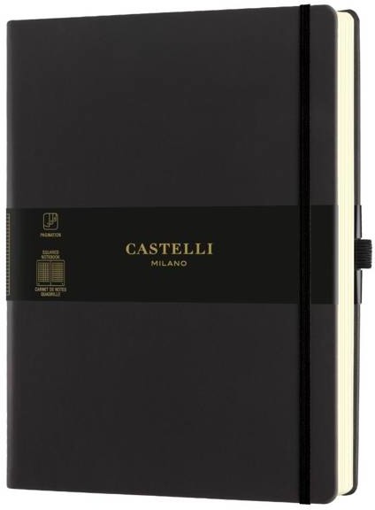 Castelli Notatnik 19x25cm kratka Castelli Aquarela Sepia 8051166572841