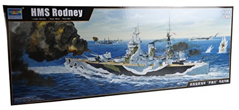 Trumpeter 03709 - Zestaw do budowy modelu HMS Rodney, szary