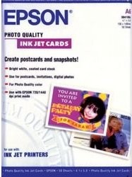 Epson Papier Photo Quality Ink Jet Paper DIN A6 144g/m2 50 Arkuszy C13S041054 C13S041054