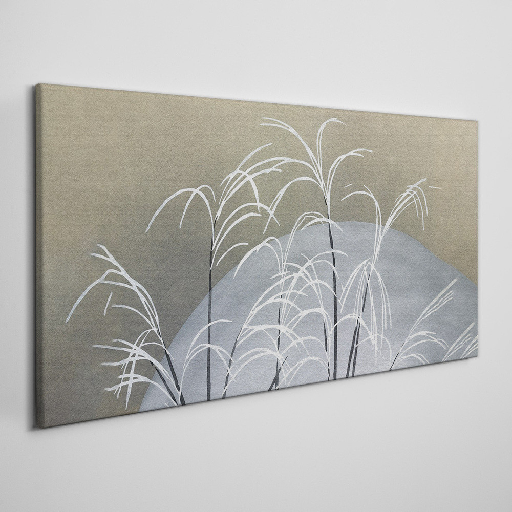 PL Coloray Obraz Canvas Abstrakcja Rośliny Śnieg 100x50cm