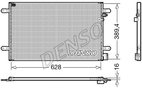 DENSO Skraplacz, klimatyzacja DCN02037