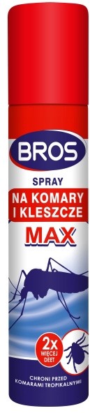 Bros Spray Komary,Kleszcze Max130/90 Ml