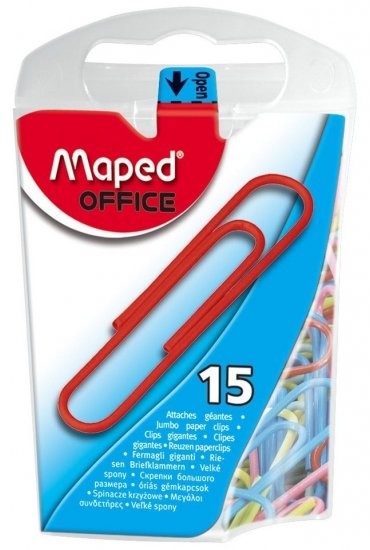 Maped Spinacze metalowe pokryte plastikiem 50mm 15szt. SP.207.238/4